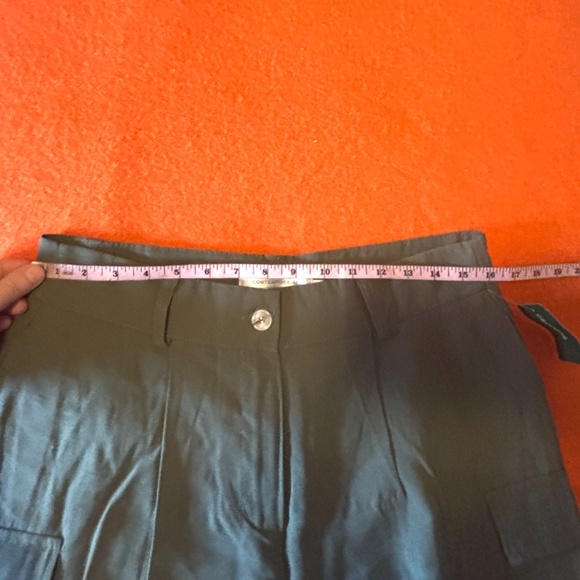 Khaki green flowy cargo short made in Italy NWT - Picture 9 of 11